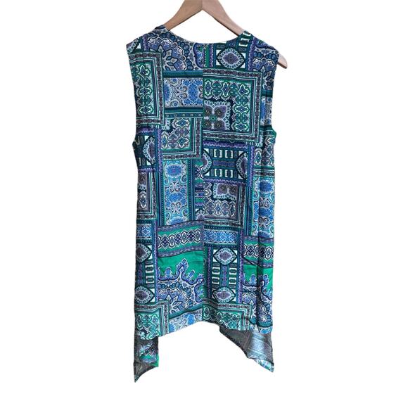 IMAN City Chic Scarf Vest Shirt Top‎ with Attached Tank Size Small NWT - Picture 2 of 10
